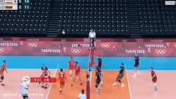 المپیک توکیو؛ خلاصه بازی والیب...