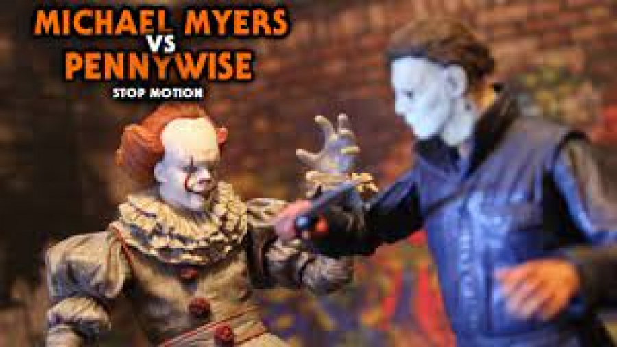 michael myers vs. pennywise stop motion