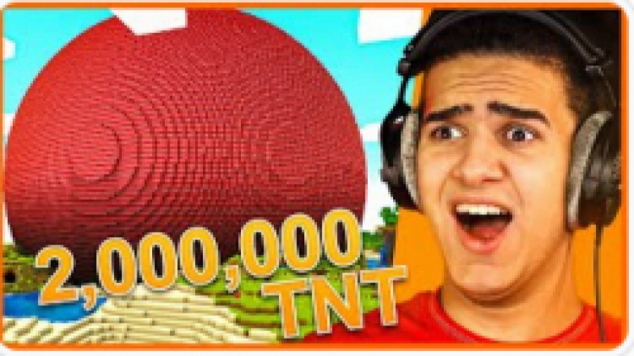 ماینکرفت 2, 672, 000 تی ان تی ترکوندم | Blowing up 2, 672, 000 TNT on Minecraft