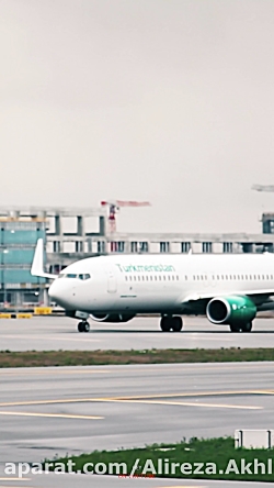 تاکسی هواپیمای بویینگ 737 مکس هواپیمایی ترکمنستان || Boeing 737 MAX تاکسی هواپیمای بویینگ 737 مکس هواپیمایی ترکمنستان || Boeing 737 MAX