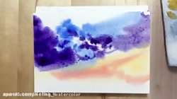 آموزش نقاشی با ابرنگ