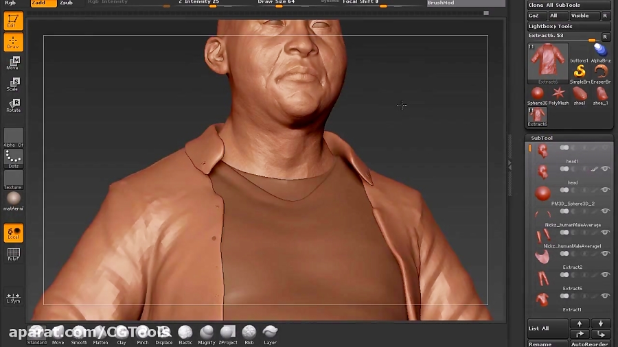 high resolution game character creation pipeline in zbrush and maya