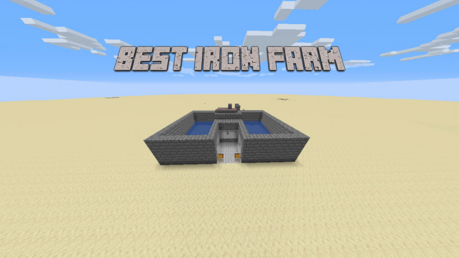 بهترین فارم آهن در ماینکرفت Best Iron Farm In Minecraft