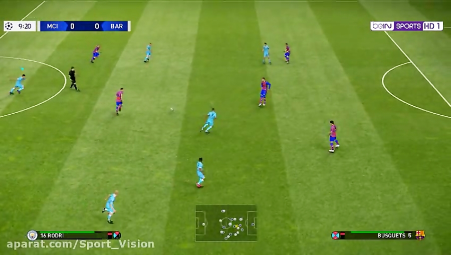 گیم پلی بازی Pes2022 مود efootball (بارسا و من سیتی)