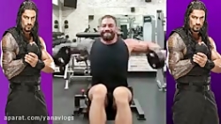 رومن رینز کشتی کج بدنسازی مساب...