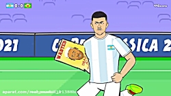 کارتون طنز قهرمانی مسی در کوپا...