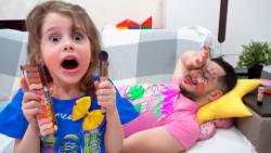 ایوا  چالش آرایش کردن بابا