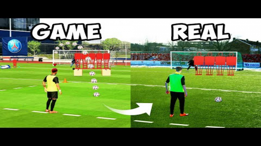 مقایسه ی ضربه ایستگاهی در FIFA 21 و در واقعیت (درPS5)