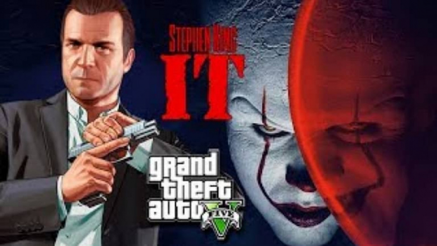 فیلم ترسناک IT  در gta v!!!