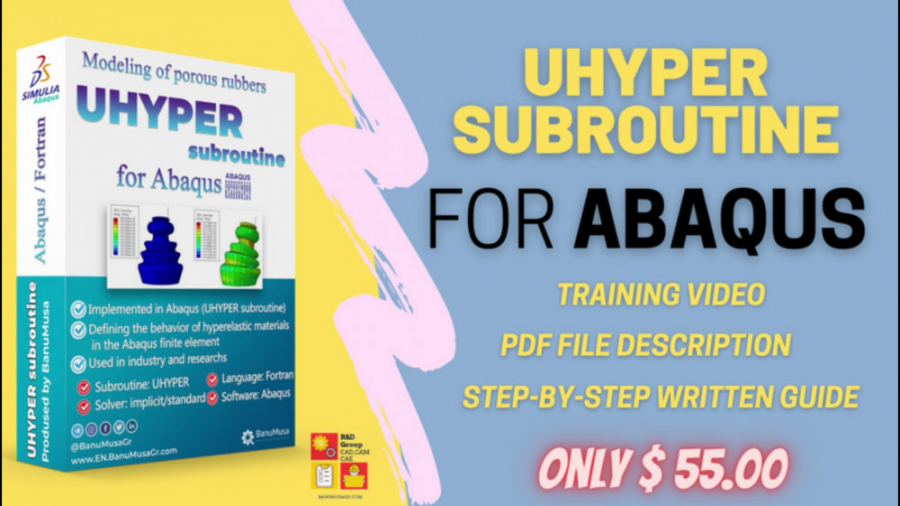 UHYPER | how to use subroutine in Abaqus? | 5 input example subroutine