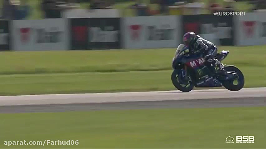خلاصه مسابقه اول از راند چهارم مسابقه Bennetts British Superbike Championship زمان124ثانیه