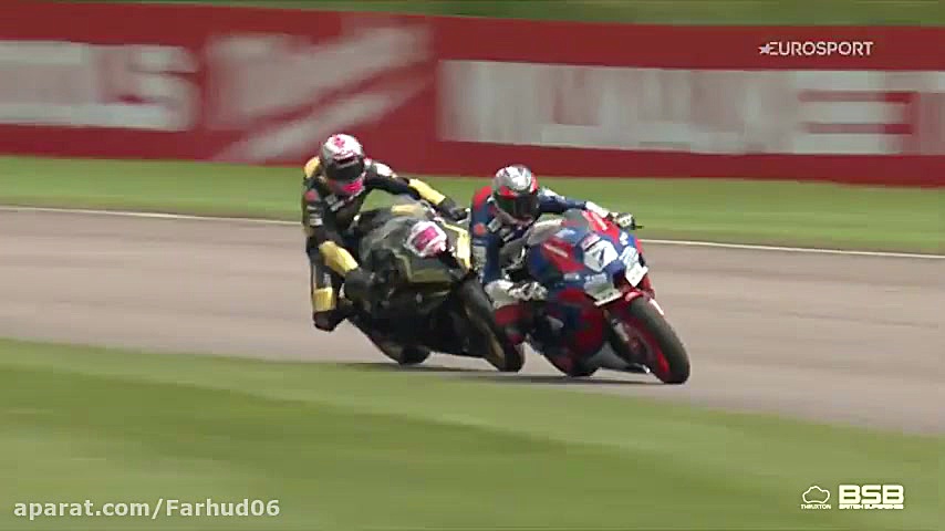 خلاصه مسابقه دوم از راند چهارم Bennetts British Superbike Championship زمان126ثانیه