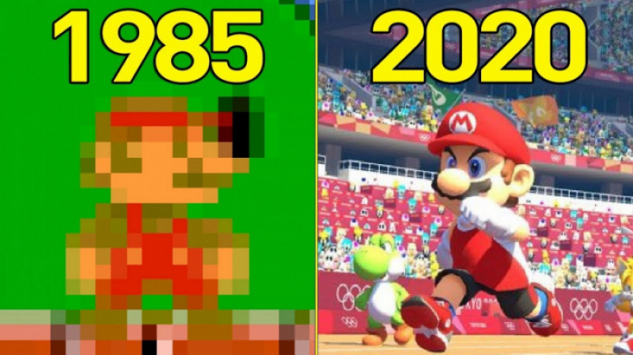 تکامل بسیار جذاب بازی سوپر ماریو. . . . . Super Mario. . . چقدر گاد