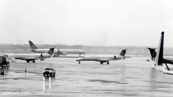 باند فرودگاه ، هواپیمای مسافرب...