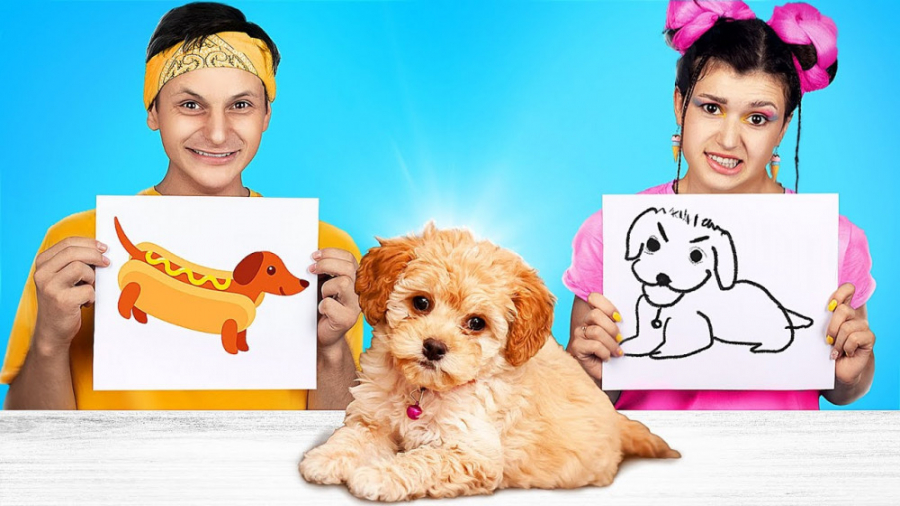 چالش نقاشی خوراکی دخترونه پسرو...