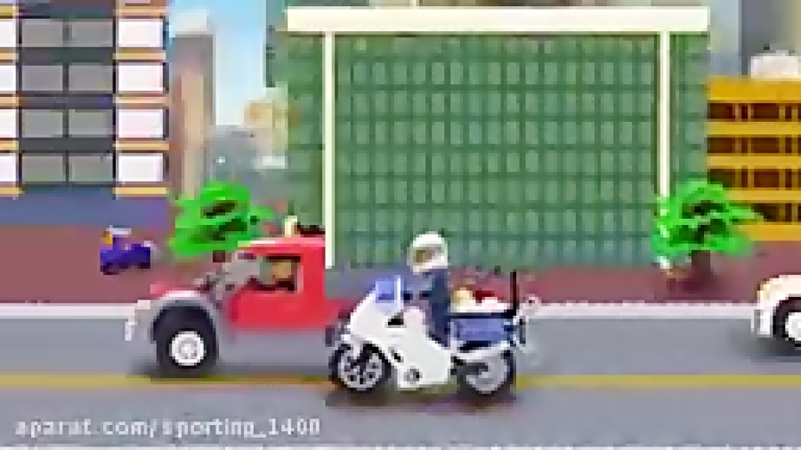 کلیپ ماشین کودکانه - ماشین بازی کودکانه ماشین پلیس در تعقیب دزد بانک