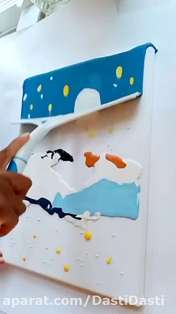 جادوی نقاشی با رنگ