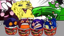 چالش باب اسفنجی پاتریک  تم هال...