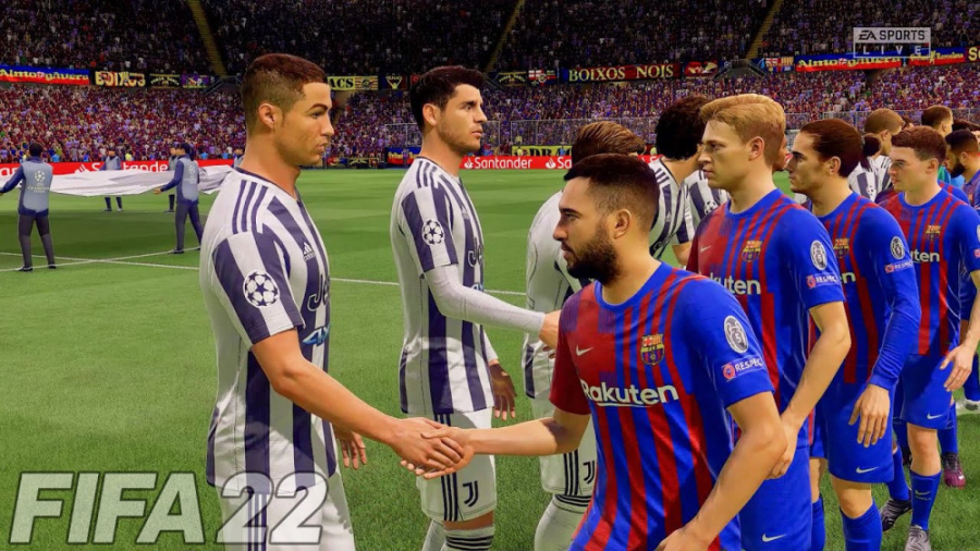 بارسلونا - یونتوس FIFA 22 PS5 MOD