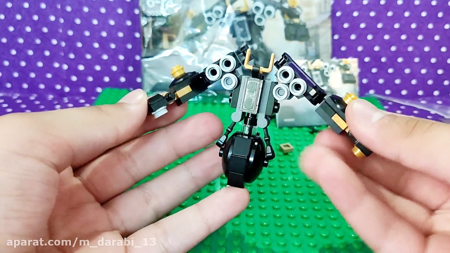 آنباکسینگ و مراحل ساخت لگوLEGO پالی بگ ربات زمین لرزه از لاین نینجاگو!!!