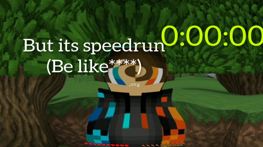 ...Minecraft speed run be like