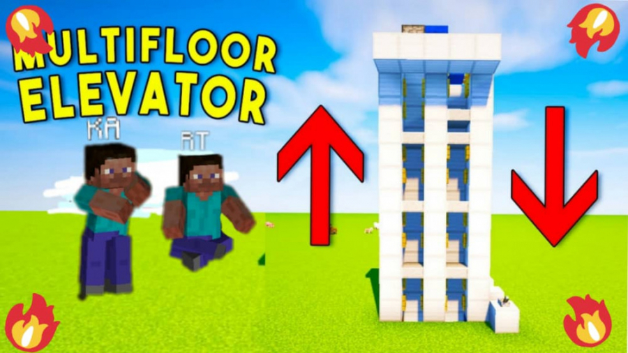آموزش ساخت آسانسور سریع در ماینکرفت_Minecraft training