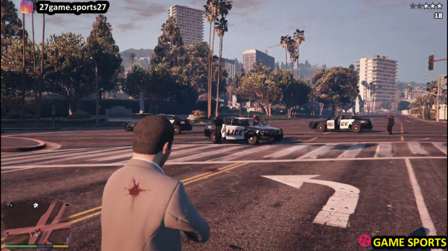 رانندگی و شورش در شهر لوس سانتوس با مایکل. چه شورشی شد!!!!!!
