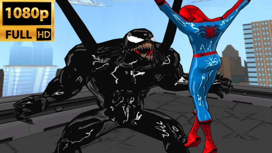 جنگ ونوم و مرد عنکبوتی در بازی Ultimate Spider Man با کیفیت Full HD