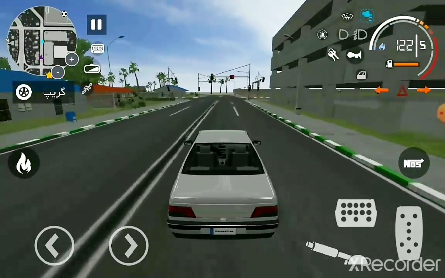 گیم پلی بازی ماشین اسپرت ۳ : تاکسی پلیس (دو نفره)