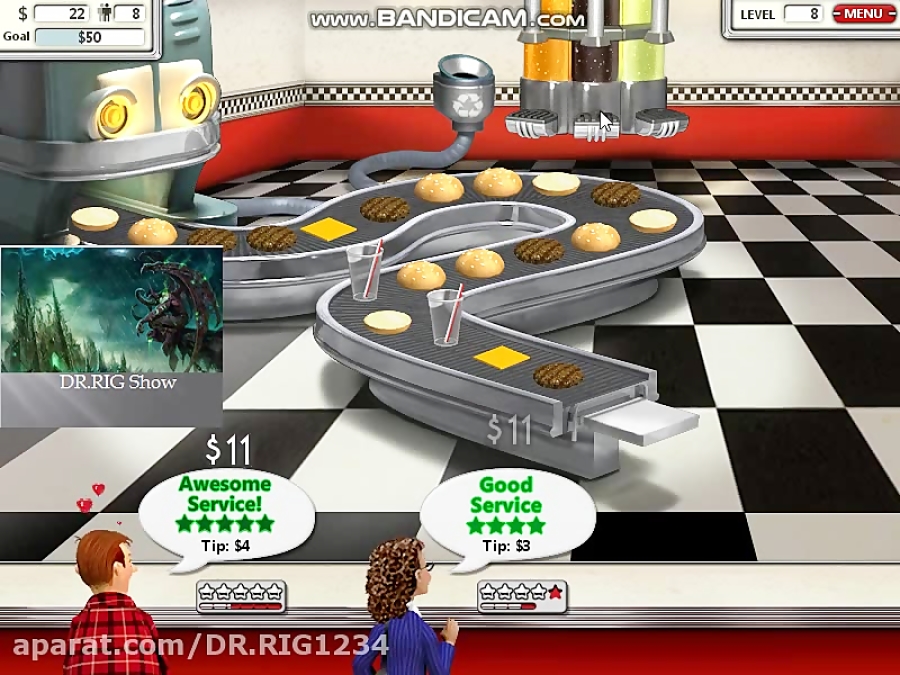 واکترو بازی BurgerShop 2 پارت 3