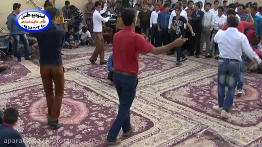 رقص كردی سنگین روستای كاظم آباد