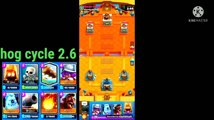 کلش رویال با دک هوگ سایل فالو=فالو