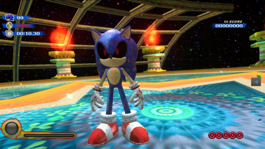 ! sonic exe in sonic colors
