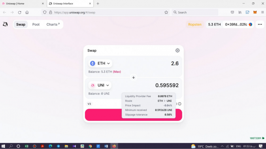 آموزش , کامل , صرافی , غیرمتمرکز , یونی , سواپ , Uniswap , اکسچنج , جهت , تبدیل , رمزارزهای , شبکه , ERC-20 , نگرانی , تحریم , توانید , مثلا , رمزارز , اتریوم , ETH , تتر , USDT , پایه