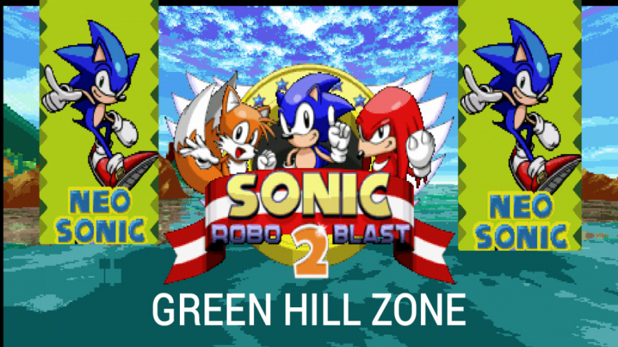 Neo Sonic in sonic robo blast 2.    GREEN HILL ZONE