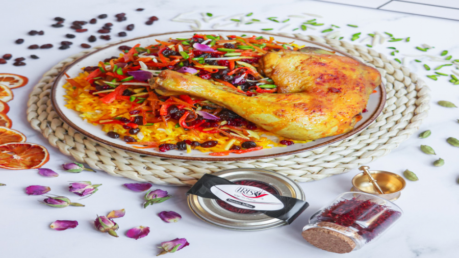 "طرز تهیه جواهرپلو"  با زعفران ناب و خوش عطر و طعم آیریس