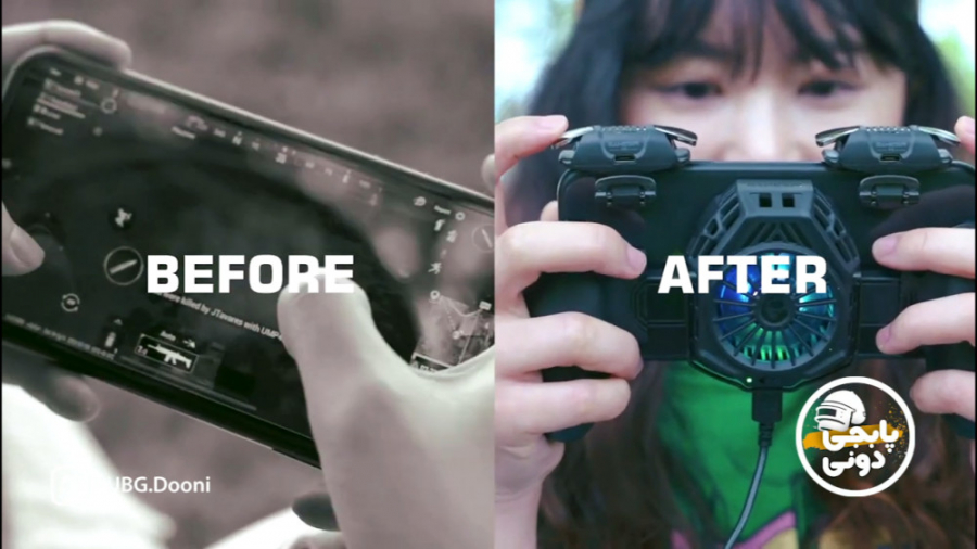 تیزر معرفی دسته بازی و خنک کننده گیمسر Gamesir F8 Pro | پابجی دونی زمان57ثانیه