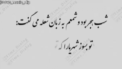 تو بسوز شهریارا | کلیپ شعرخوانی زیبا | شعر شهریار | شعرخوانی شهریار