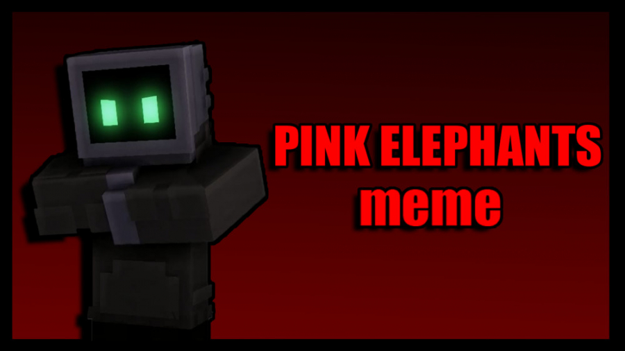 موزیک ویدیو ماین کرفت - Pink elephants meme