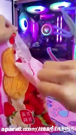 اتاق صورتی کیوت با خوراکی های...