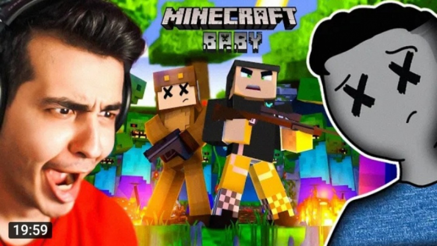 بهمون حمله شد....ماینکرفت با دنجر راکت   minecraft baby 2