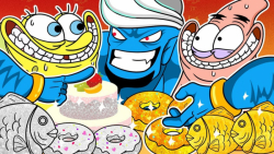 چالش باب اسفنجی و پاتریک در اه...