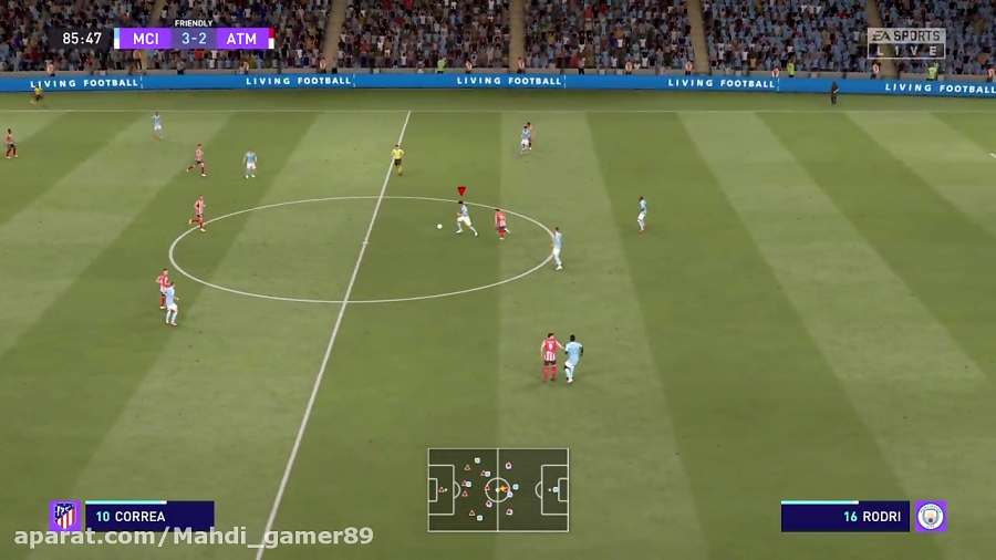 گیم پلی از بازی FIFA21بازی محبوب