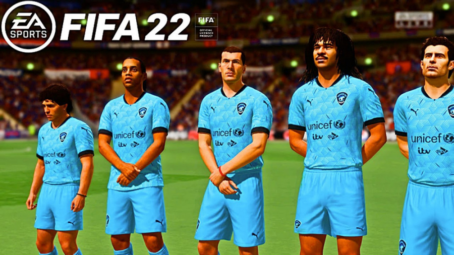 زیدان پله مارادونا رونالدینهو _ پاریسن ژرمن FIFA 22 PS5 MOD