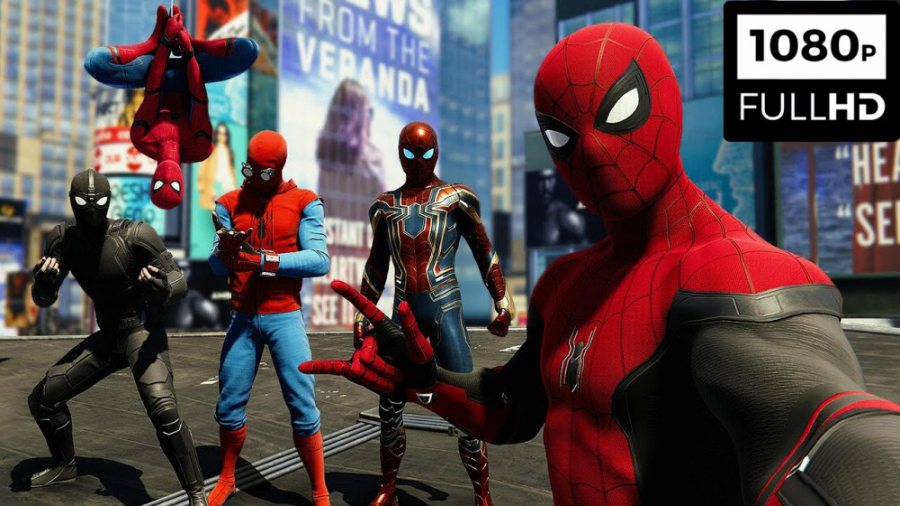 گیم پلی از بازی Marvel Spider Man PS5 با لباس های MCU با کیفیت Full HD