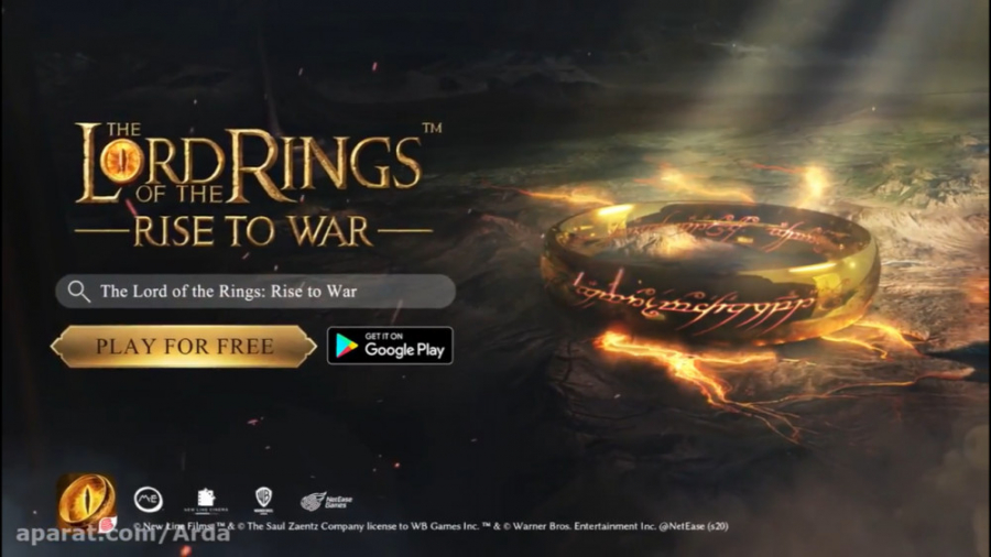 تیزر بازی موبایلی از دنیای ارباب حلقه ها The Lord of the Rings: Rise to War