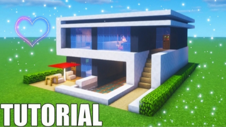 ساخت خانه متوسط شیک و مدرن ماین کرافت Minecraft