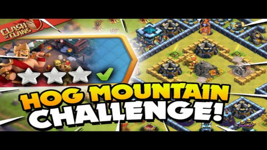 کلش آف کلنز - Easily 3 Star the Hog Mountain Challenge Clash of Clans
