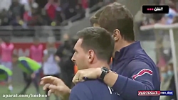 اولین بازی لیونل مسی با لباس پ...