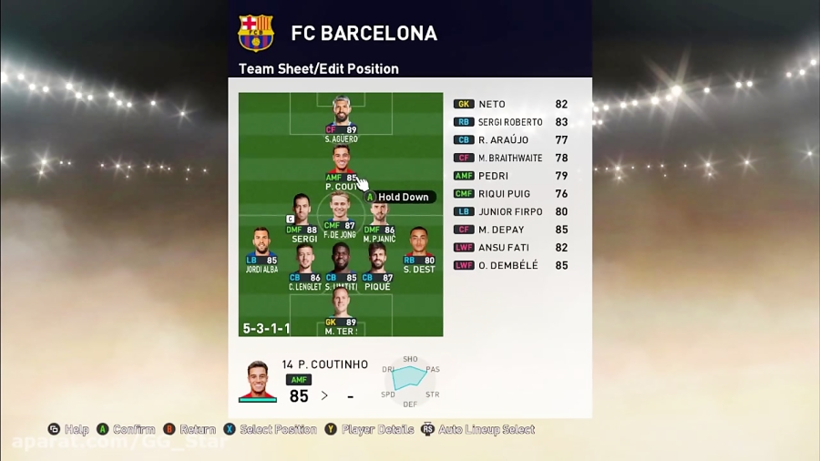 آموزش PES 2021: بهترین ترکیب بارسلونا 2022 همراه آگوئرو!!